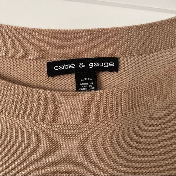 cable & gauge knit top with buttons size L - Picture 5 of 5